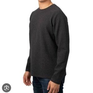 Cloudveil Men’s Longsleeve Jacquard Sweatshirt. gray XXL